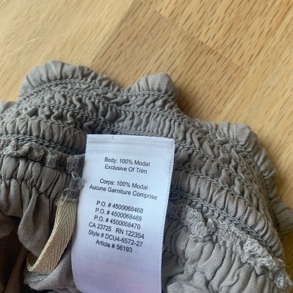 Wilfred nanette wide leg pants modal gray sz XS / XXS - Picture 5 of 8